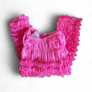 Hot Pink Ruffled Pettipant Leggings